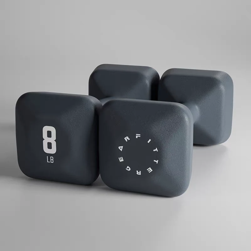 LDX-1007 Square Dumbbells - Vinyl Dumbbell in Dumbbell Series | ShuangJia Wholesale Fitness Equipment