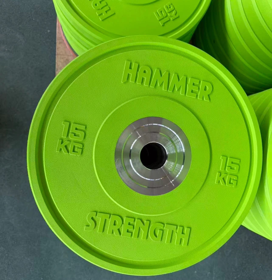 LDX-2001 Hammer Colored Rubber Bumper Plates 2