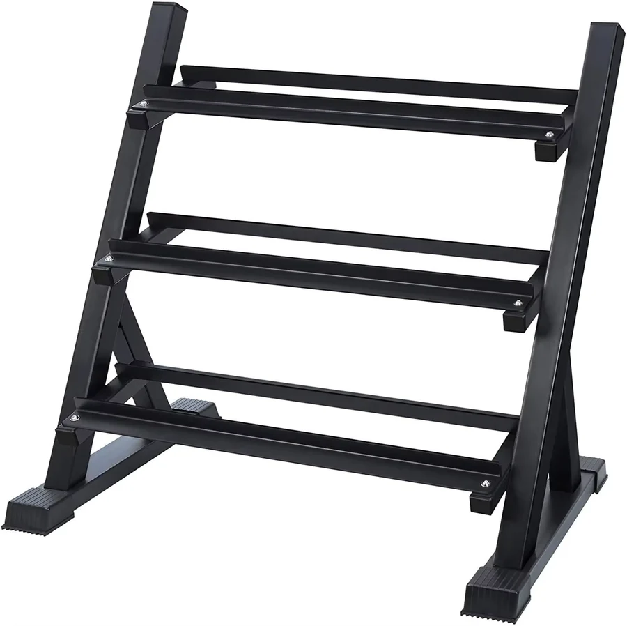 LDX-7001 3-Tier Vertical Dumbbell Rack(96cm) - Dumbbell Rack in Supporting Shelf Products | ShuangJia Wholesale Fitness Equipment
