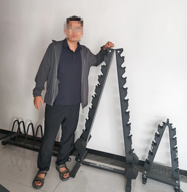 LDX-7005 10-pairs Dumbbell Rack - Dumbbell Rack in Supporting Shelf Products | ShuangJia Wholesale Fitness Equipment
